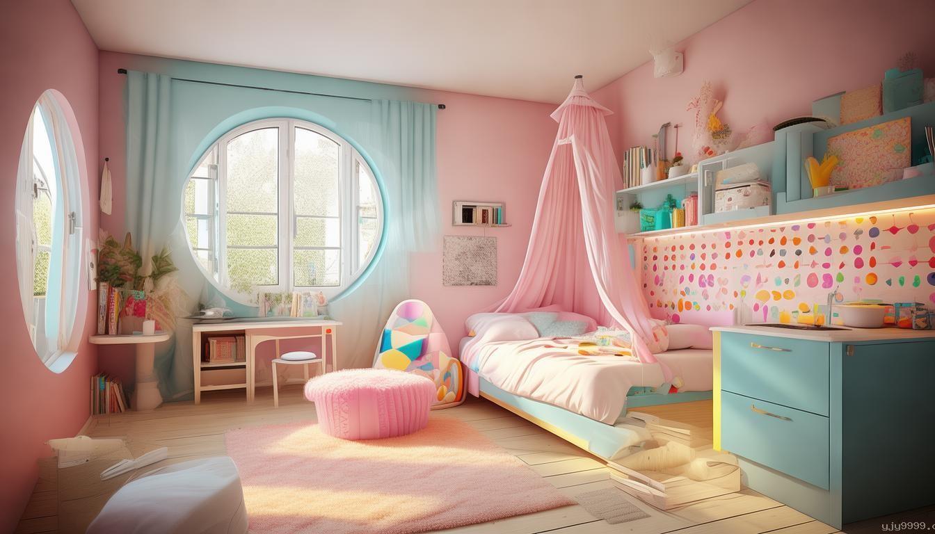 如何为小学女儿打造一套50m²单身公寓🏠？